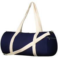 Cotton duffle bag features dual canvas handles, a detachable shoulder...