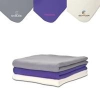 0.12" x 60" x 50" fleece blanket with color-matching whipstitch edging.......