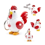 Crowing Rooster LED Light Keychain