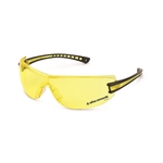 Black frame, amber lens, Luminary safety glasses