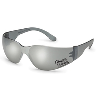 Grey frame, universal-fit temple, Starlite safety glasses. Complies with...
