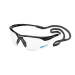 Black frame, clear, anti-fog lens, Conqueror safety glass