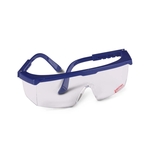 Blue, durable frame, gray lenses, Strobe safety glasses