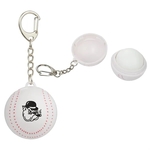 Baseball SPF15 Lip Balm Keychain