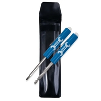 Tool set includes magnetic pickup tool and jumbo reversible 3/16" flat......