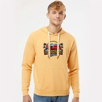 Unisex Lightweight Loopback Terry Hooded Pullover