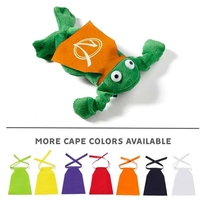 9" flying noise-making frog toy with sling shot action and cape.... from ASI...