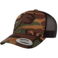 Camo Flexfit trucker cap with structured fit, perfect for outdoor use,......