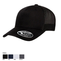 Eco-friendly Flexfit 110 recycled mesh cap with mid profile and snap... from...