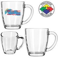 14oz Square Clear Glass Bistro Mug