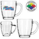 14oz Square Clear Glass Bistro Mug
