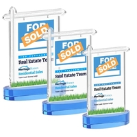 Real Estate VividPrint™ Award on Alberton Base - Sky Blue... from ASI 84592...