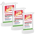 Real Estate VividPrint™ Award on Alberton Base - White