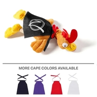 12" flying noise-making rooster toy with sling shot action and cape.... from...