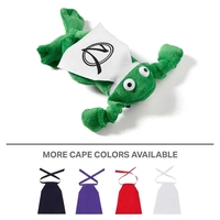 9" flying noise-making frog toy with sling shot action and cape.... from ASI...