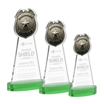 Police Badge Award on Alberton Base - Green