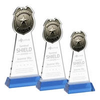 Police Badge Award on Hartford Base - Sky Blue