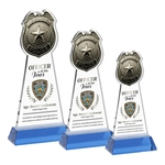 Police Badge VividPrint™ Award on Hartford Base - Sky Blue