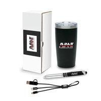 3-piece welcome gift set with 20 oz. tumbler, 3-in-1 charging cable,... from...