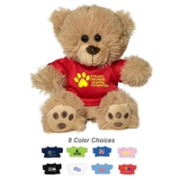 6" plush teddy bear with choice of t-shirt color.... from ASI 62660...