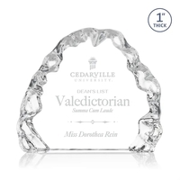 Iceberg shape optical crystal award with staggered edges... from ASI 84592 St...