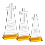 Cross Award on Hartford Base - Amber