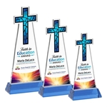Cross VividPrint™ Award on Hartford Base - Sky Blue