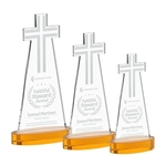 Cross Award on Alberton Base - Amber
