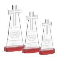 Cross Award on Alberton Base - Red