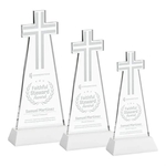 Cross Award on Hartford Base - White