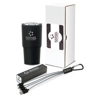 Systems 4-piece technology set with 20 oz. tumbler, mobile power bank,......