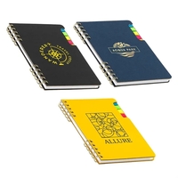 Recycled Spiral Notebook with Sticky Flags... from ASI 36730 Ariel Premium...