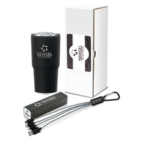 Systems 4-piece technology set with 20 oz. tumbler, mobile power bank,......