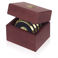 Four Coasters with Solid Cherry Chest... from ASI 40480 Koozie Group