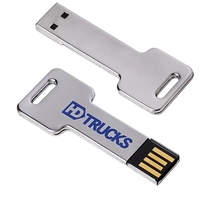 2 GB Silver Key USB 2.0 Flash Drive... from ASI 40480 Koozie Group