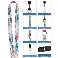 3/4" RPET Fine-Print Lanyard... from ASI 40480 Koozie Group