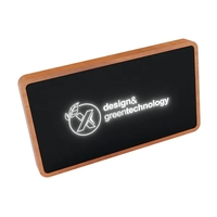 SCX Design™ Maple Wood Wireless Power Bank 5000 mAh... from ASI 40480 Koozie...