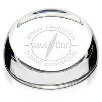 Clear Slant-Top Paperweight... from ASI 40480 Koozie Group / Norwood