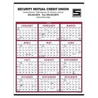 22 x 29 Span-A-Year 2024 calendar on 80# matte paper stock.... from ASI 40480...