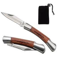 Small Rosewood Pocket Knife - Silver... from ASI 40480 Koozie Group / Norwood