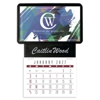 Press-N-Stick Business Card Holder With Imprint And Calen...... from ASI...