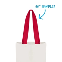 Cotton Colored Accent Flat Tote... from ASI 40480 Koozie Group
