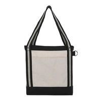 V Natural Striped Recycled Cotton Boat Tote... from ASI 40480 Koozie Group