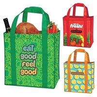 Laminated Non-Woven Grocery Tote... from ASI 40480 Koozie Group / Norwood