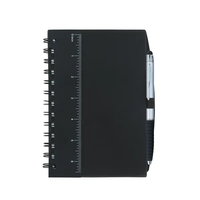 5'' x 7'' Ruler Notebook with Flags and Stylus Pen... from ASI 40480 Koozie...