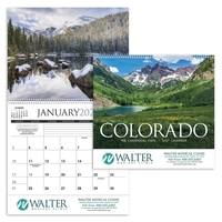 11 x 19 2024 Colorado wall calendar on 70# glossy paper... from ASI 40480...