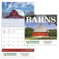11 x 19 2024 Barns calendar 70# glossy paper with UV-coated... from ASI 40480...
