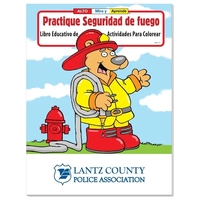 Coloring Book: Practice Fire Safety (Spanish)... from ASI 40480 Koozie Group