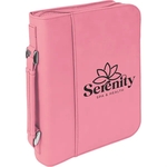 7 1/2" x 10 3/4" Pink Leatherette Book/Bible Cover