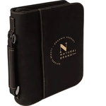 7 1/2" x 10 3/4" Black & Gold Leatherette Book/Bible Cover
